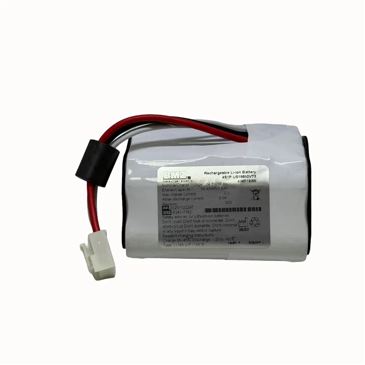 4S1P US18650VT3 Battery For STELLAR 150 STELLAR 100 Medical Battery