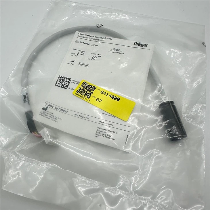Drager 8414028 Cable Harness Spirolog Sensor For Savina Savina300