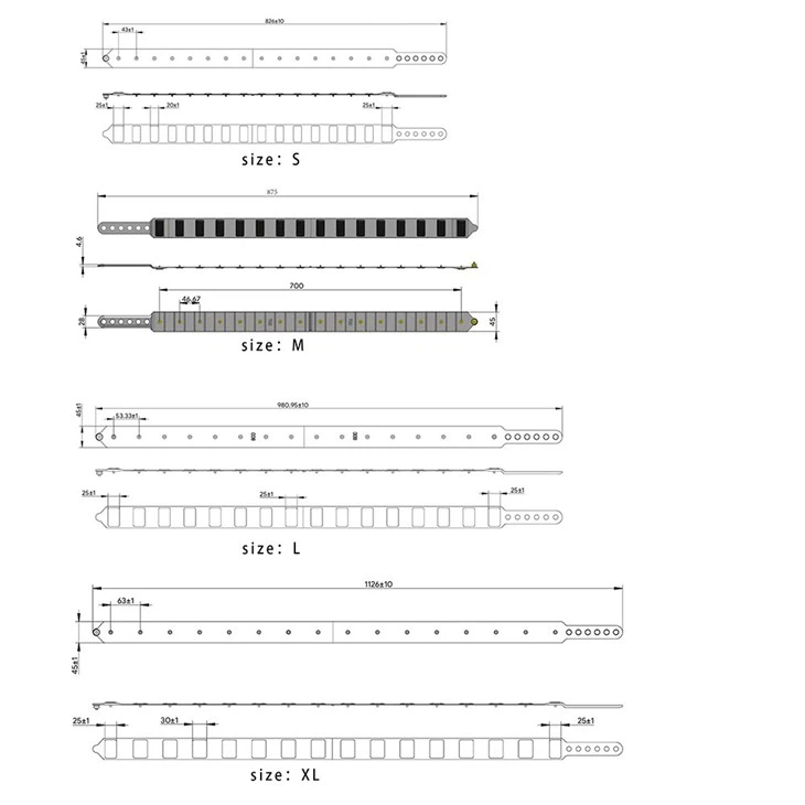 Pulmonary Impedance Tomography Electrode Strap Set PulmoVista 500