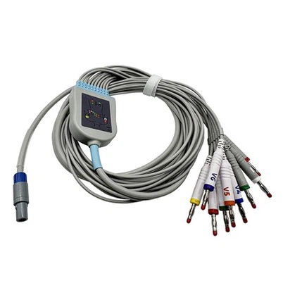 Welch Allyn Cáp ECG EKG tái sử dụng 10 dây dẫn 14 chân