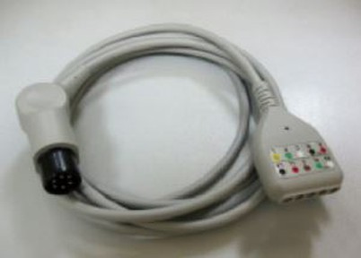 Thông thường AAMI, Mindray Datascope, spacelabs, welch Allyn, goldway, zoll 5lead ECG Trunk Cable với Din Type