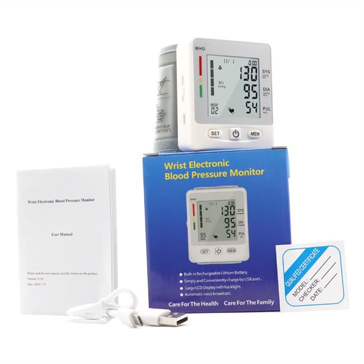 Wrist Electronic Blood Pressure Monitor TK-W201 Rechargeable