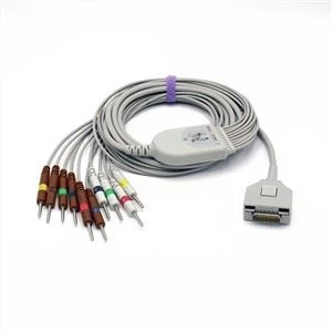 Fukuda 10-lead ME Cardisuny KP-500 KP-500D Cáp ECG / EKG
