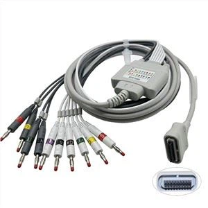 2 0 Pin Banana 4.0 Tương thích Edan ECG SE -1515 Cáp bệnh nhân DX12 Holter EKG