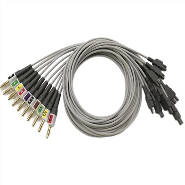 GE CAM 14 Dây dẫn EKG/ECG với bộ chuyển đổi Banana/Kẹp